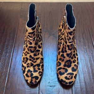 Botkier leopard print booties